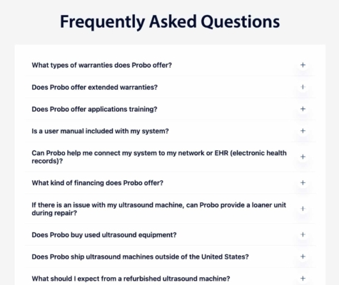 Ultrasound Machine Frequently Asked Questions